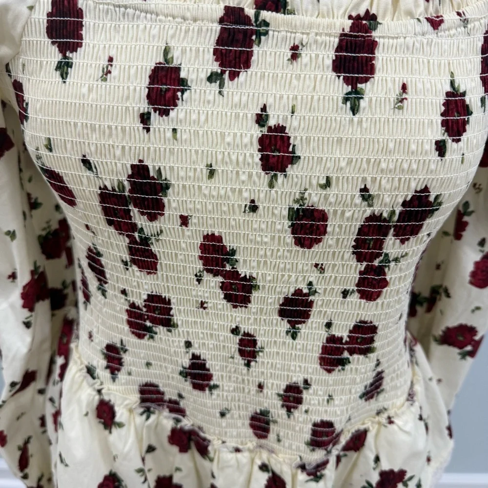 Thirsty Thirty LA Floral Smocked Tiered Dress - Picture 2 of 5